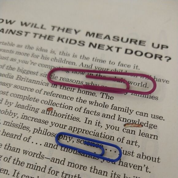 Encyclopaedia Britannica - "Measure Up to Kids Next Door" - Vtg 1961 PRINT AD - Picture 9 of 10